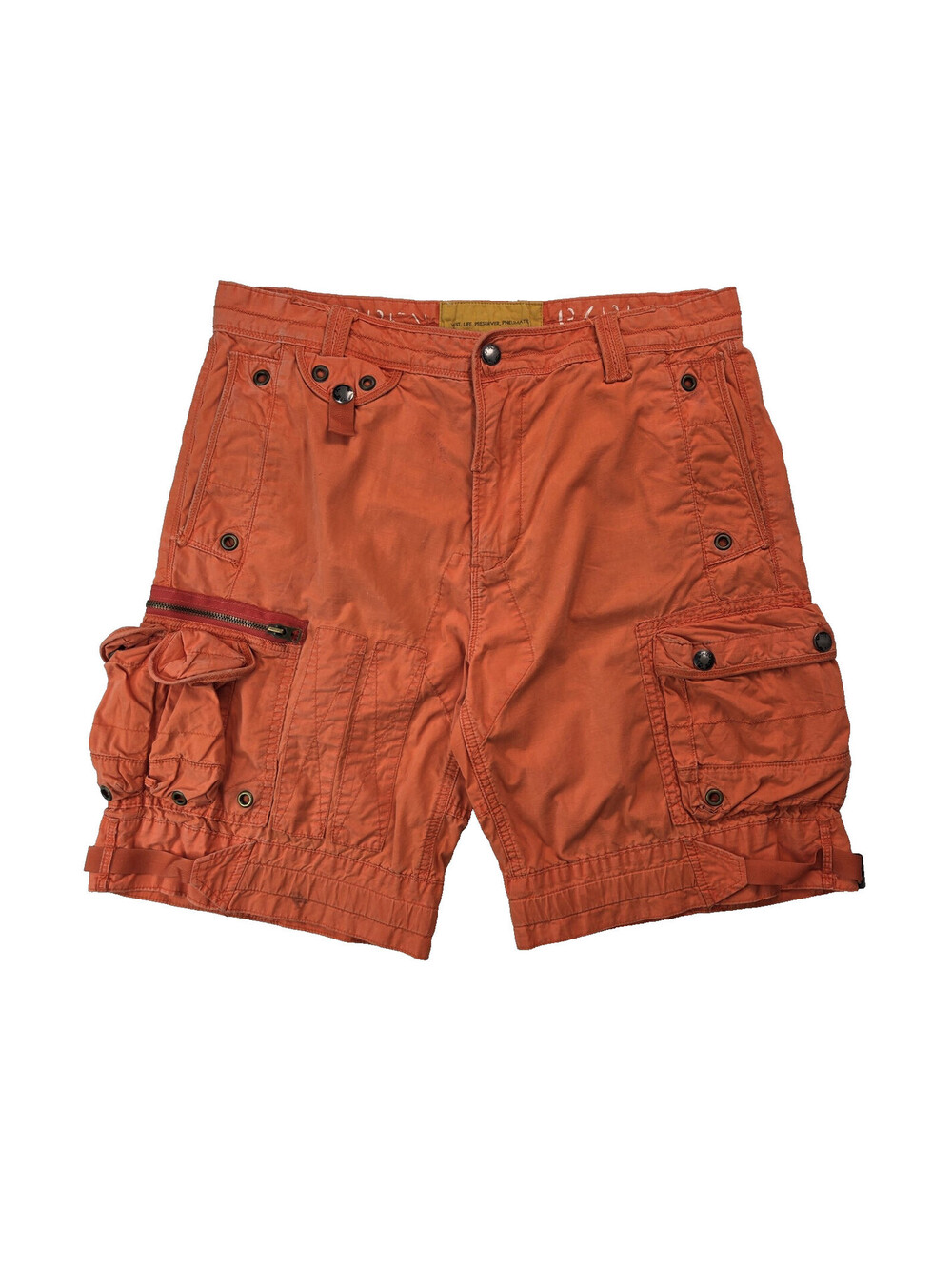 Polo Ralph Lauren Vintage Military Life Preserver Cargo Shorts Mens Size 33